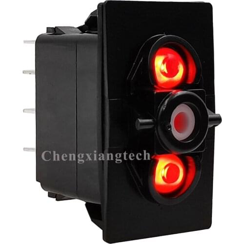 12V/20A 24V/10A 5 Pins Momentary On Off SPST Red Led Lights Switch Base for Carling Arb Narva Car Boat Marine Rocker Switch