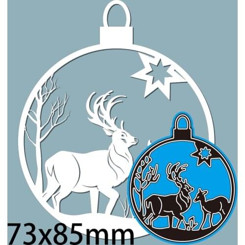 Metal Dies Deer Stars New Stencils DIY Scrap booking Paper Cards Craft Making Craft Decoration 73*85mm