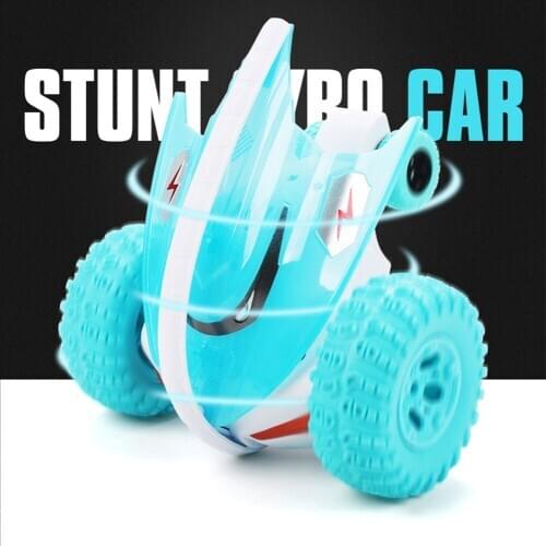 2.4G Mini Devil Fish Stunt RC Car Off-road Bouncing 360 Degrees Rotating Buggy Cartoon Model Vehicle remote control Kids Toys