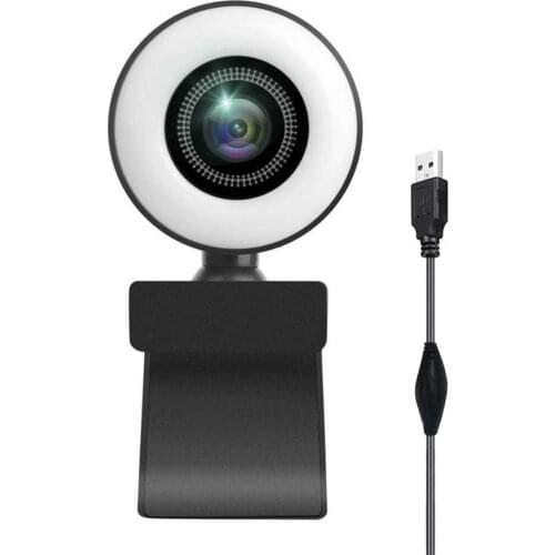 Mini LED Webcam Adjustable Advanced Network Camera Led Fill Light Computer Camera Auto Focus With USB 2.0 3.0 Hot Sale
