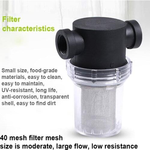 20/25 mm Multipurpose Water Filter Garden Irrigation Filters Agriculture Visible Pipe Pre-Filter Pet Aquarium Mesh Filter