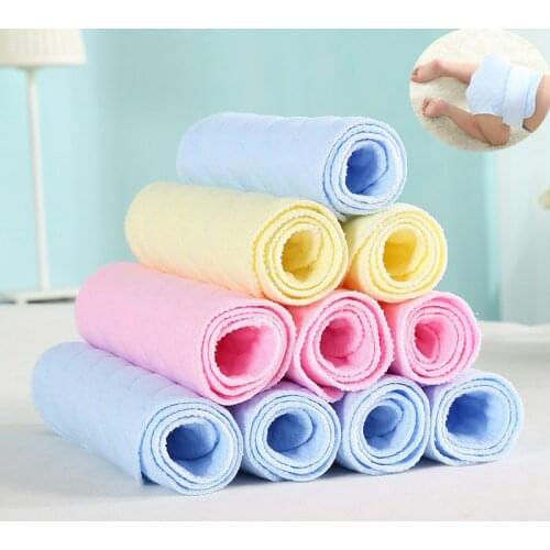 1pcs Reusable Baby Diapers Cloth Diaper Inserts 1 Piece 3 Layer Insert 100% Cotton Washable Babies Care Eco-friendly Diaper