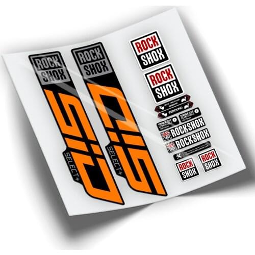 STICKERS FORK BICYCLE ROCKSHOX SID SELECT PLUS 2021 BICOLOR WP353