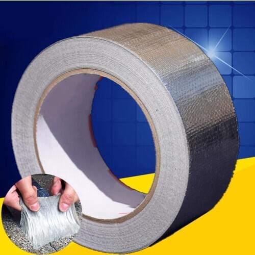 25m Self Adhesive High Temperature Resistant Aluminum Foil Tape Pipe Repair Tool