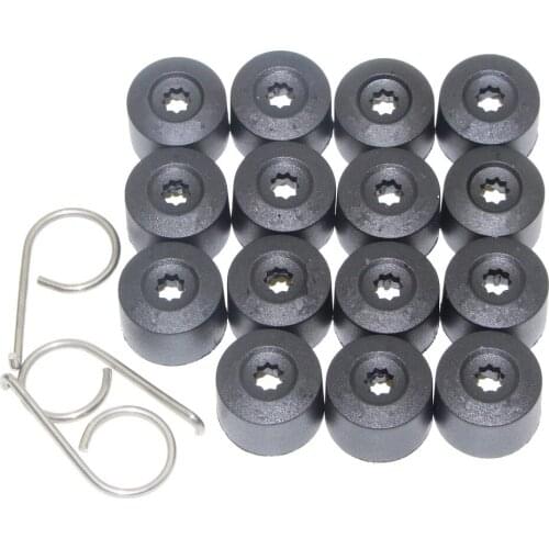 OEM 15PCS Dust Cover+Anti Theft lid+Retractor For Golf Jetta MK5 Passat B6 Eos Polo Rabbit 1K0 601 173 1K0 601 173A 6X0012243