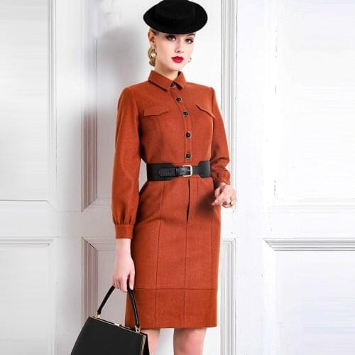 Big Brand Dress WomenS High End Professional Temperament Fashion Goddess Model Slim Dress New Style In Autumn And Winter