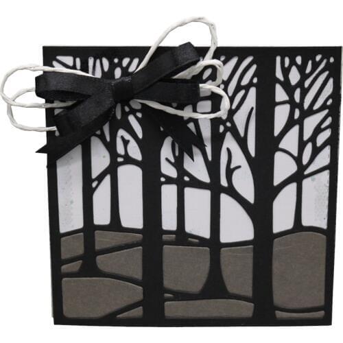 Trees Frame Rectangle Cut Die Mold Metal Cutting Dies Scrapbook Paper Craft Knife Mould Blade Punch Stencil Stamps And Dies