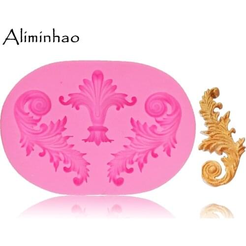 B1402 Embossed pattern cake border decoration silicone mold for cake polymer clay DIY fondant chocolate Making epoxy Resin mold