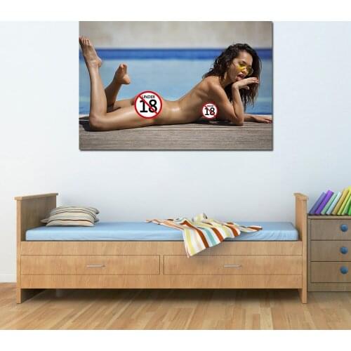Sexy Girl Adult Model Wallpaper Canvas Wall Art Posters and Prints Modern Painting for Home Decor