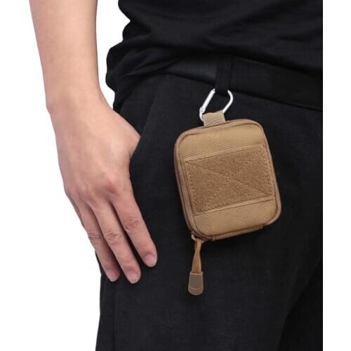 1000D Folding Water Bottle Bag Molle Multifunctional Mini Water Bottle Pendant Bag Outdoor Small Waist Bag