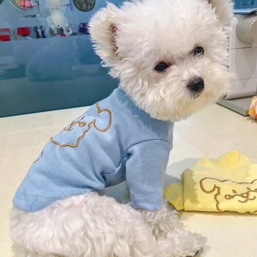Comfortable Shirt for Dogs Home Dog Clothes Bear Bottom Vest Teddy Bichon Costume dog clothes for small dogs boy