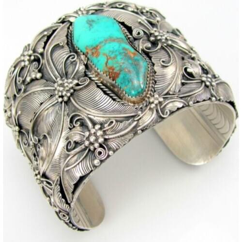 Vintage Carved Ethnic Cuff Leaf Bracelet Punk Bohemian Opening Bangles Leaves Bracelets Bangle for Women Wedding Jewelry Z5J684