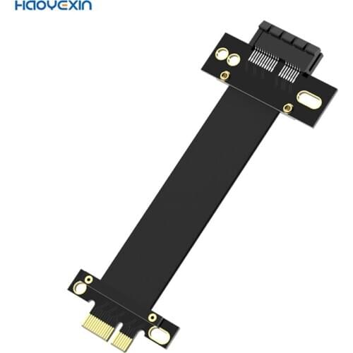 High speed Pci-E3.0 Express 1X To 1X Slot Riser Card Converter Extender Ribbon Adapter Extension Cable Pci-E X1 Gold Plated