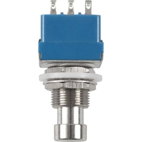 XSXS--3Pcs 9-Pin 3PDT Guitar Effects Pedal Box Stomp Foot Metal Switch True Bypass Blue