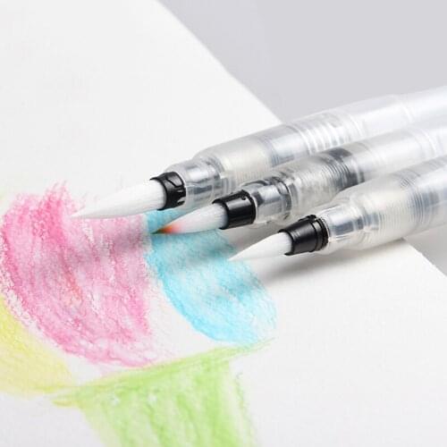 1 pcs Refillable Paint Brush Water Color Brush Soft Watercolor Brush Ink Pen for Painting Calligraph Drawing Art Supplies