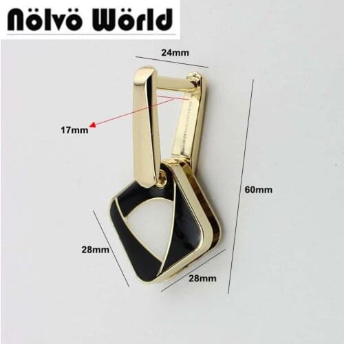 20pcs bag handle Connector on both sides of the screw bag D rings connector hanger bags handle buckle hardware accessories