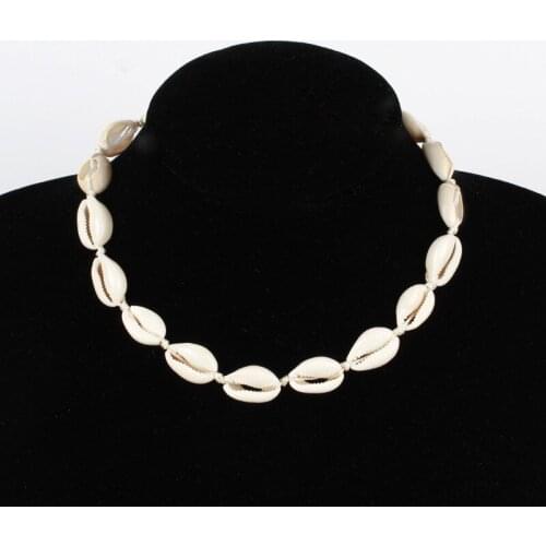 2019 Fashion Exquisite Rope Chain Shell Necklace Women Summer Beach Sea Shell Choker Necklace Bohemian Jewelry