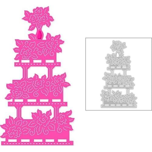 2020 New Flowers Metal Cutting Dies and Leaves Background Die Cut Scrapbooking For Crafts Card Making no Stamps Sets