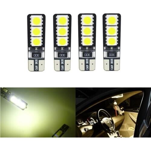 4x W5W T10 LED Canbus Bulb 194 Led Car Interior Lights For Peugeot Partner 2010 2011 206 207 307 SW 607 406 407 308 3008 2011