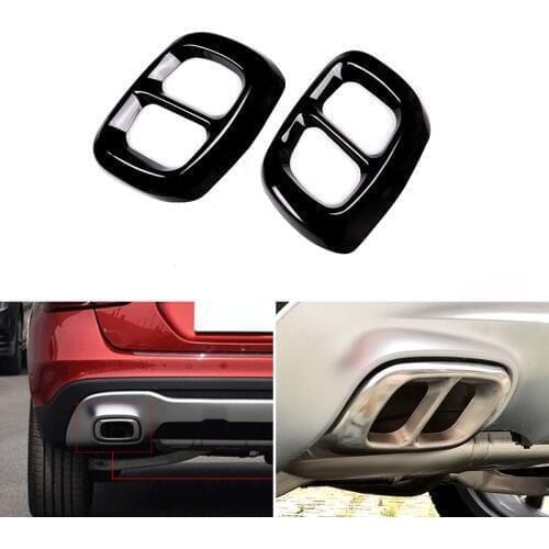 Car Styling Tail Throat Liner Pipe Exhaust System Decoration Cover For Mercedes Benz GLA 200/220/260 X156 2013 - 2015 2016 2017