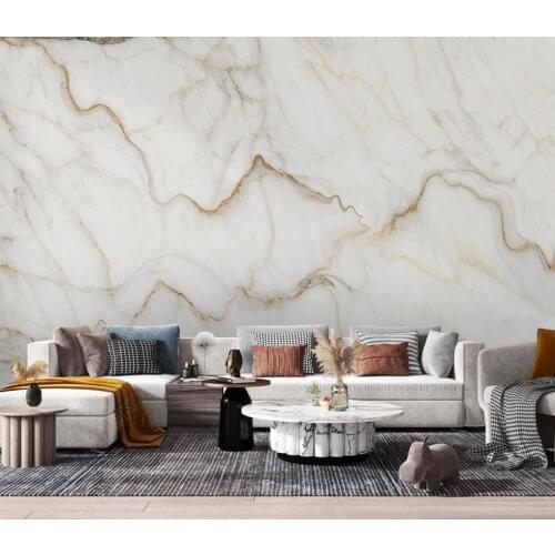 Beibehang Custom wallpaper 3d stereo photo mural Nordic high-end atmospheric marble gold texture bedroom background wall paper