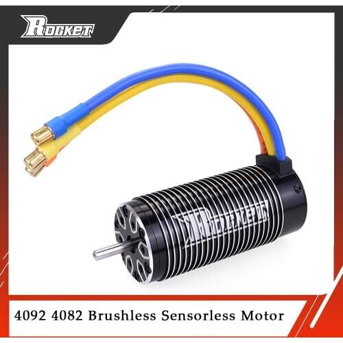 Rocket 4092 4082 1550KV 1720KV 1650KV 1420KV Brushless Sensorless Motor 4 Pole Sensorless Motor for 1/8 RC Drift Racing Monster