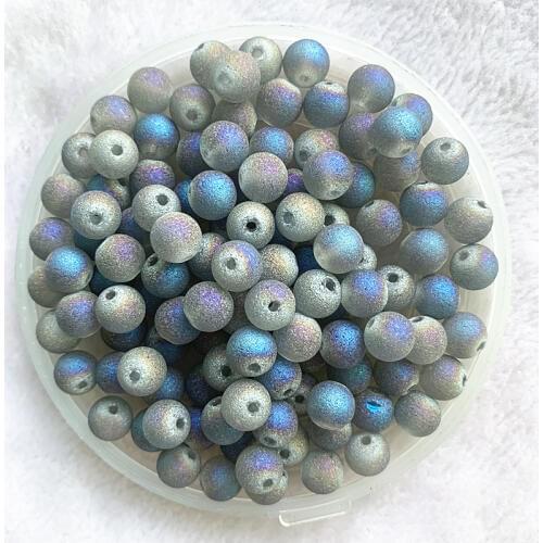 New 6/8mm Austrian Frosted Matt Crystal Glass Beads Loose Spacer Beads Handmade for Jewellery Making DIY Bracelet Necklace #15