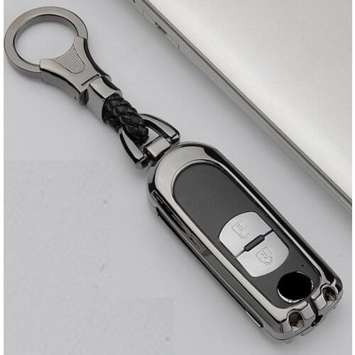 Zinc Alloy Car Key Case Shell Cover Key Shell Holder For Mazda CX-5 CX-7 Atenza Alexa Auto Accessories