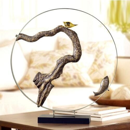 D creative American country Home Furnishing iron ornaments resin crafts decoration living room decor business gifts