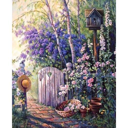 DIY garden 5D diamond painting cross stitch diamond embroidery diamond mosaic full square wall painting crafts home decor FG1151