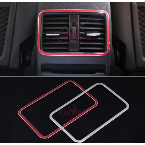 For Mercedes Benz GLA CLA A B Class Rear Air Conditional Vent Cover Trim AC Outlet Panel frame Chrome Car Styling Accessories