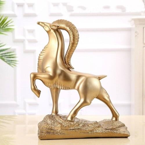 Elegant Nordic Bellwether Model Ornament Resin Home Decoration Accessories Fashion Desk Accessories Figurine Home Decor Modern