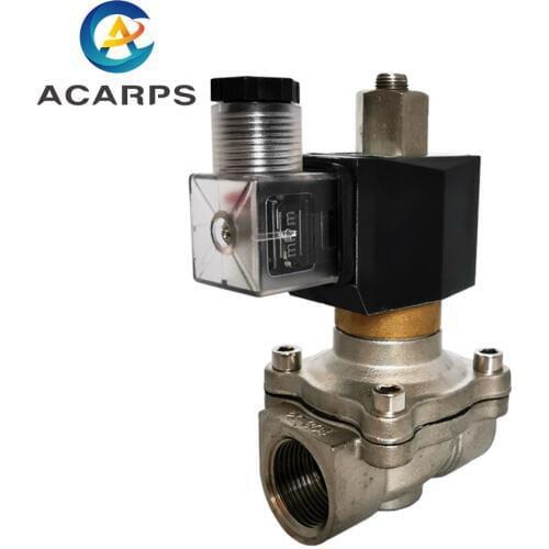 Stainless Steel 3/8"12v Water Solenoid ac220v Magnetic Electric Valve Normally Open
