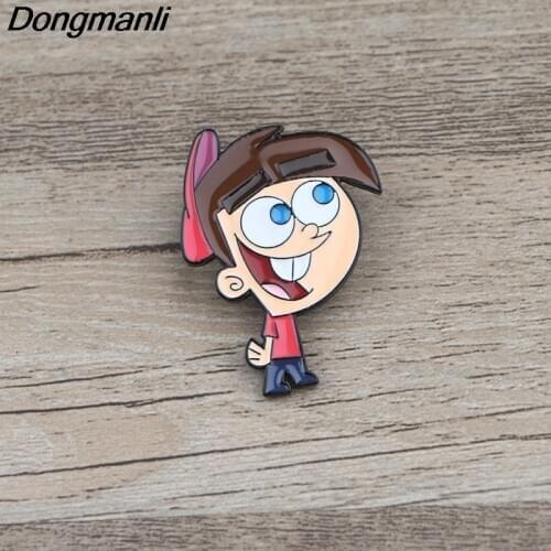 K1806 Dongmanli Cartoon Funny Pins Metal Brooches and Pins Enamel Pin for Backpack/Bag Badge Brooch T-shirt Collar Jewelry 1pcs