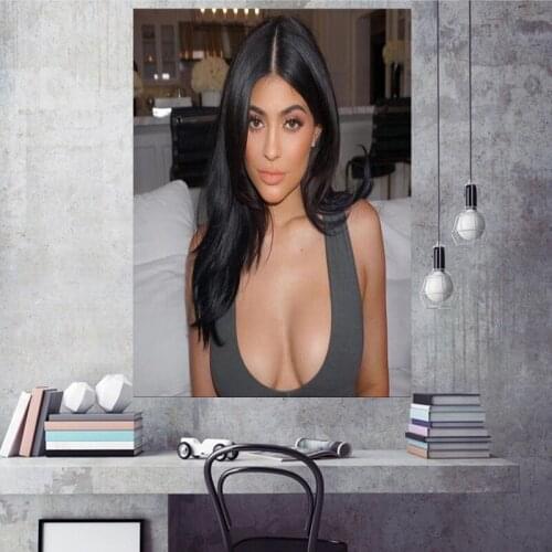 Kylie Jenner New Model Star Girl Oil Painting Art Poster Print Canvas Home Decor Picture Wall Print