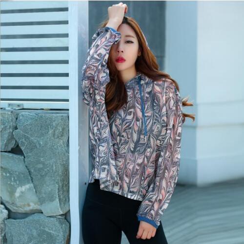 KEENEST Fitness Sportswear Women Sports Yoga Top Quick-Dry Running Long Sleeve Shirt Female Workout Gym Hooded Mesh Jackets