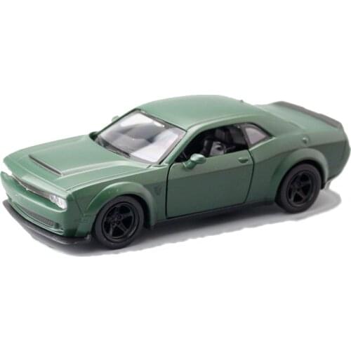 High Simulation 1:36 Scale Dodge Challenger Alloy Car Model Gift For Kid Exquisite Diecasts Toy Vehicle Model Car V320