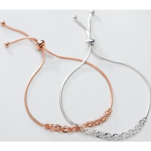 Modian Fashion 3 Color Pattern Bracelet for Women 925 Sterling Silver Adjustable Size Bracelet Luxury Wedding Gift Fine Jewelry