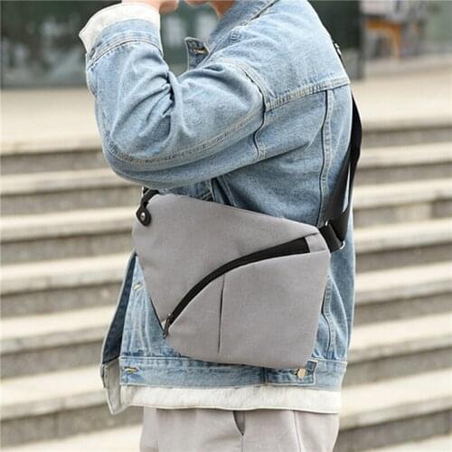 Mens Shoulder Bag Sport Package Ultra Thin Anti Theft Chest Small Bag Body Bags Cross Stripe Reflective Mini Messenger Bag