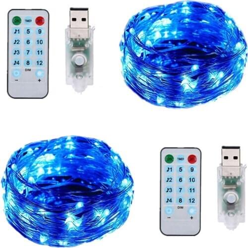 Musical voice control copper wire string USB Operated Sound Activated LED Music String Lights Party Decoration