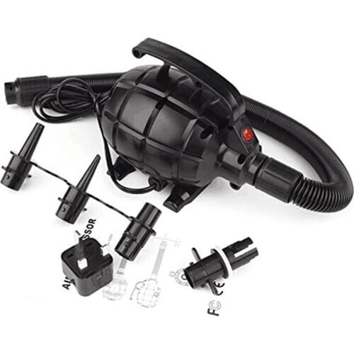 500/800W Inflatable Pump Portable Electric Air Pump For Outdoor Paddle Board & Boat Airbed Kayak &Air Track,Ball