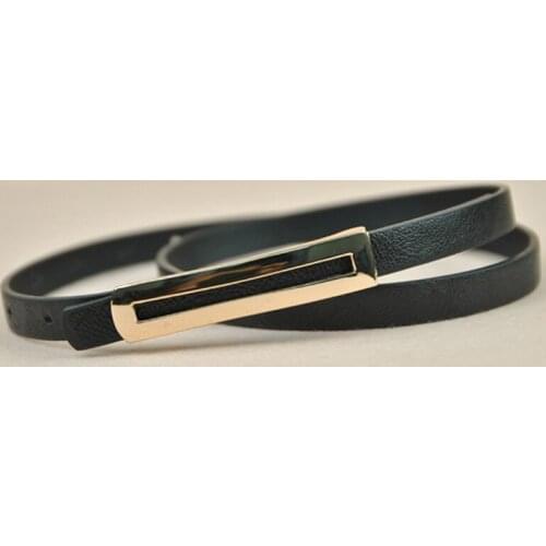 New Luxury Metal Buckle Thin belt classic wild female minimalist thin belt Straps Waistband For Apparel Accessories 2019