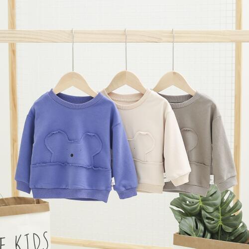 2019 New Arrival Baby Girls Sweatshirts Spring Autumn Children Hoodies Long Sleeves Sweater for Kids Cartoon Bear Clothes