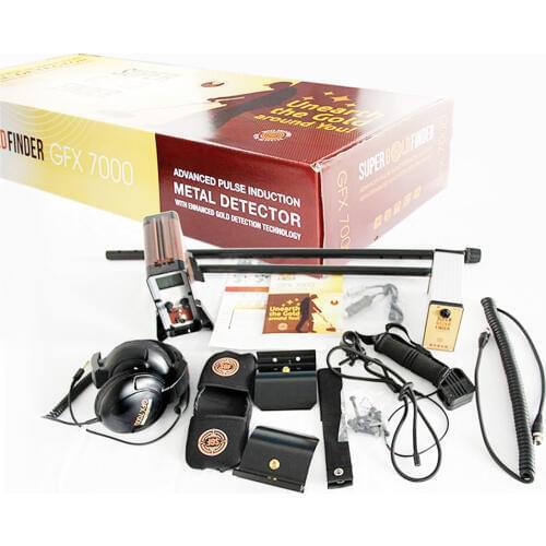GFX7000 Long Range Underground Metal Detector for Treasure Hunter Deep Gold Detector Silver Copper Mining Finder