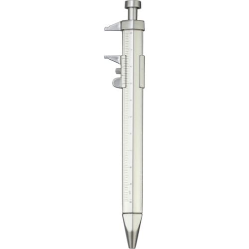 2 in 1 Caliper Ball Pen Sliding Gauge Ball Pointpen Silver Color Custom Gift Pen Promotion Vernier Personalized Logo Pen Giveway
