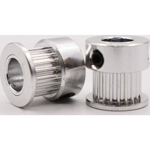 K Type 2GT 26 Teeth 16mm Width 8mm Inner Bore 26T Timing Pulley 2mm Pitch Aluminum GT2 Synchronous Wheel