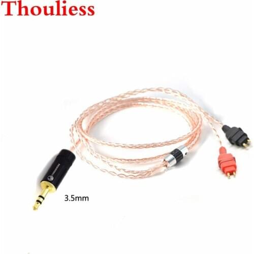 Thouliess HIFI Handmade Replacement Audio Cable Cords for Sennheise Headphone HD600 HD650 HD525 HD545 HD565 HD580 Headphones