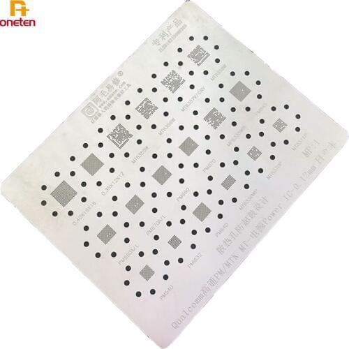 Amao BGA Reballing Stencil For MTK Qualcomm Small Power IC Plant Net PM660 PM660A PM660L PM670 PM670A PM670L PM845 Small Power