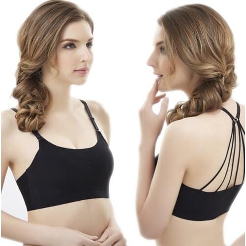 2021 Womens Crop Tops Ice Silk Seamless Cotton Bralette Camisole Tanks Black White Beige One-Piece Female Underwear