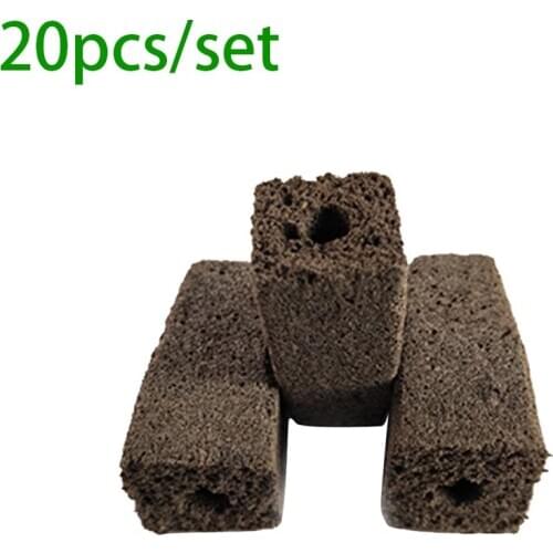 20 Pcs Bonsai Peat Pellets Seed Starting Plugs Seeds Starter Pallet Seedling Soil Block 20*20*40mm Professional Tool Easy To Use